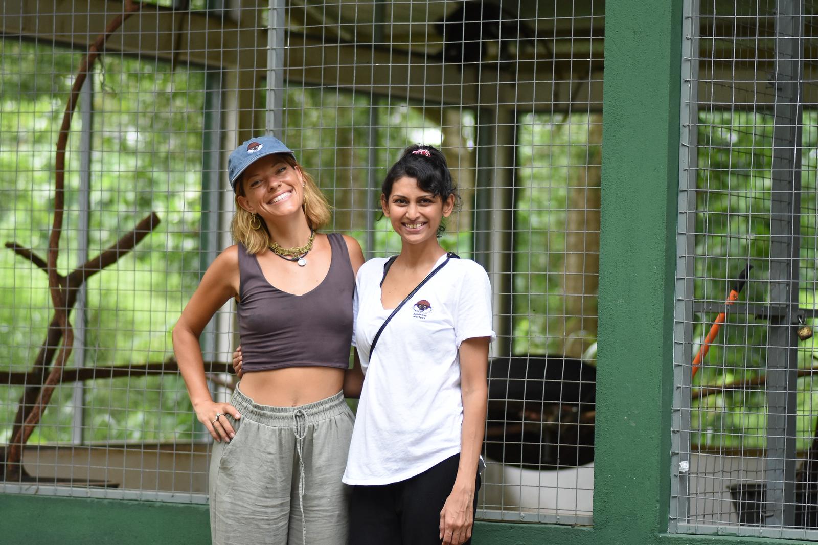 Expedition team at wildlife centre